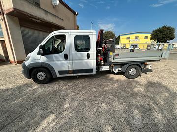Fiat ducato 7 posti con gru