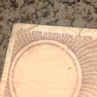 Banconota di carta da 500 lire datata 14/02/1974