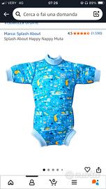 Muta piscina bambino con pannolino incorporato