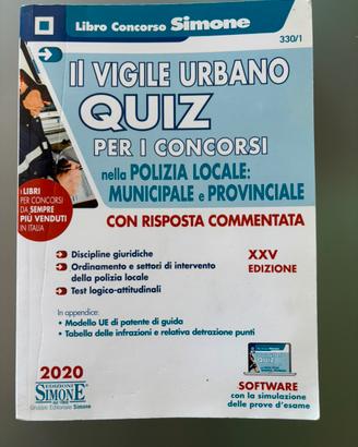 Libro quiz concorsi vigile urbano polizia locale