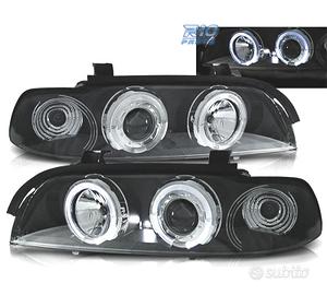 FARI BMW E39 95-00 ANGEL EYES LED FONDO NERO