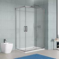Box doccia 70x140 cm angolare scorrevole in vetro