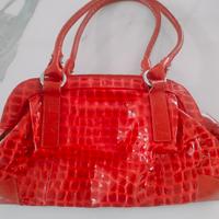 Borsa rosso stile coccodrillo 