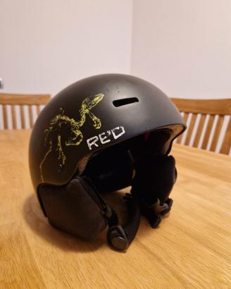 Casco snowboard Red
