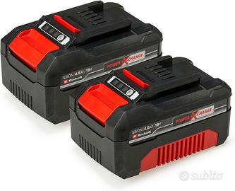 Einhell Originale PXC Twin Pack 4,0 Ah Batterie, 1