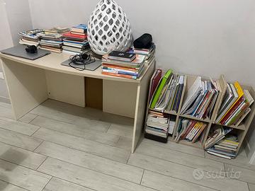 Scrivania e libreria