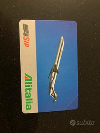 Scheda telefonica alitalia dc9 s80