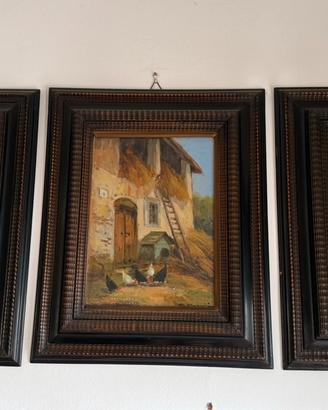 Trittico di quadri inizi ‘900