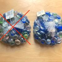 Pietre in vetro ad uso decorativo (0,5kg)