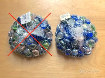 Pietre in vetro ad uso decorativo (0,5kg)