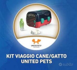 Kit viaggio cane/gatto united pets. Mai usato