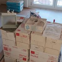 n 71 pezzi vetromattone SATINATO + accessori