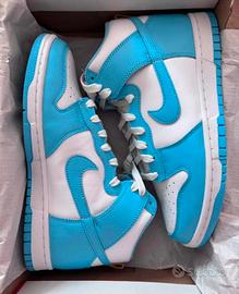 Nike Dunk High Retro Blue Chill TG 42 Nuove