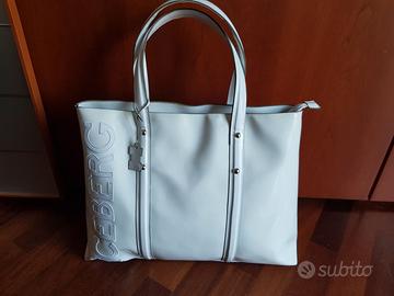 Borsa bianca vernice iceberg