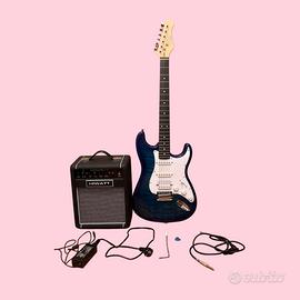 Chitarra elettrica EKO S350 See Thru Blue Quilted