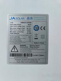 Pannello Solare JA Solar 340W JA60S10-340/MR