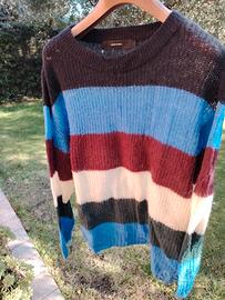 maglioncino L a righe colorate