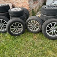 4 cerchi con gomme 225/60 R17 per audi