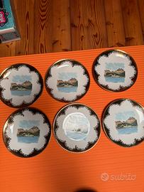 6 piatti decorativi Hutschenreuther Bavaria borfo