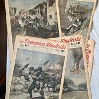 7 copertine "La Domenica Illustrata" anno 1916