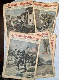 7 copertine "La Domenica Illustrata" anno 1916