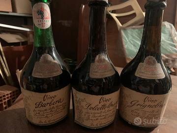 3 MINI BOTTIGLIE VINO BERSANO ANNO 1965/1966