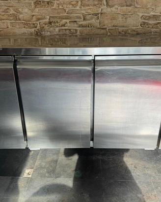 Banco professionale refrigerato in acciaio inox