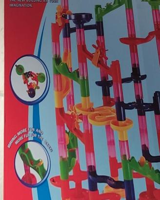 Murble run - costruzioni - labirinto - 105 pezzi