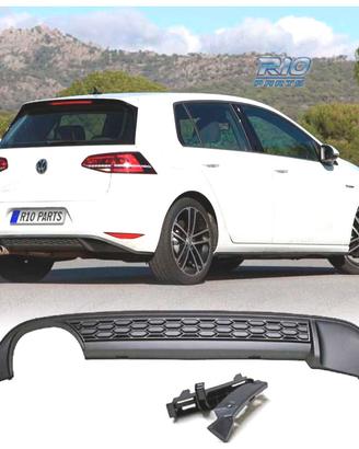 DIFFUSORE VOLKSWAGEN GOLF 7 12-17 LOOK GTI DOPPIA 