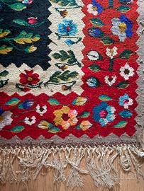 Grande Tappeto annodato a mano in fibre naturali