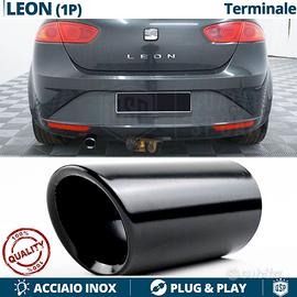 TERMINALE di Scarico per SEAT LEON 1P Inox NERO