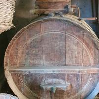 Botte in legno + Torchio e Tramoggia