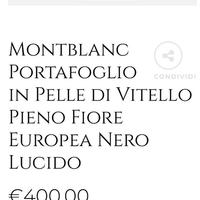 Portafoglio, PortaPassaporto, Portacarte Montblanc