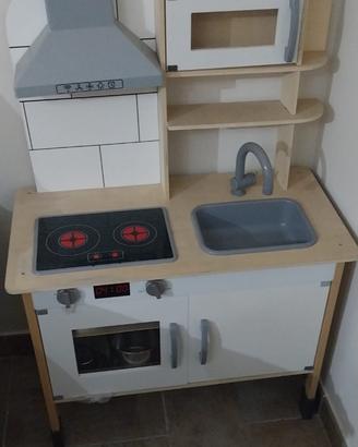 🍳 CUCINA GIOCATTOLO IN LEGNO EICHHORN + ACCESSORI
