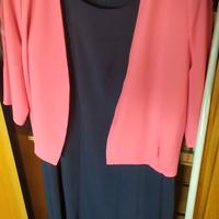 Abito  blu donna senza maniche + blusa Oltre