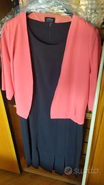 Abito  blu donna senza maniche + blusa Oltre