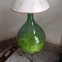  damigiana lampada con piedistallo