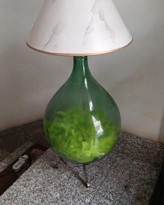  damigiana lampada con piedistallo