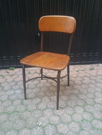 Sedia scolastica americana vintage anni 50