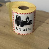 Rotolo Etichette Adesive batterie pile UN3481