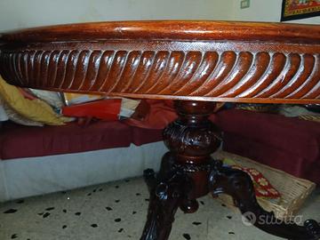 Set Antico Luigi Filippo: Tavolo e 4 sedie