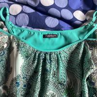 Vestito verde motivi tg 38