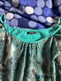Vestito verde motivi tg 38
