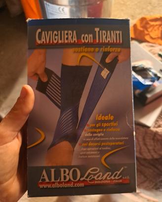 2 cavigliere per caviglie con tiranti e 1 senza