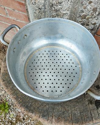 Scolapasta vintage alluminio 