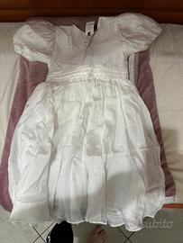 Abito bambina elegante bianco 10-11 anni