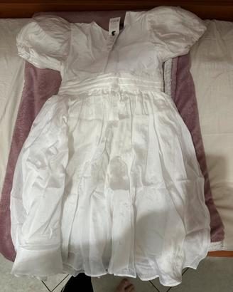 Abito bambina elegante bianco 10-11 anni