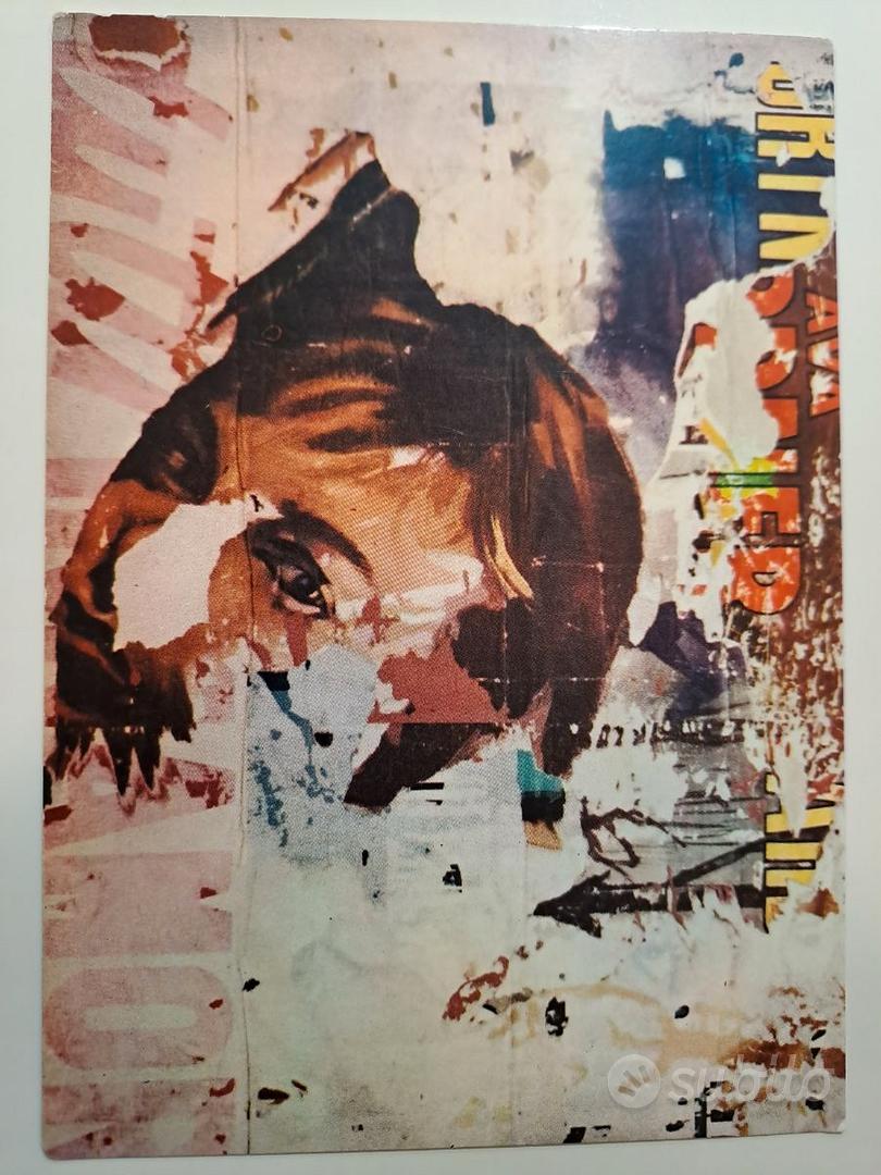 Arte Decollage cartolina da collezione anni 60 Collezionismo In