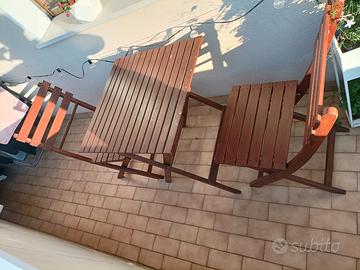 Tavolino con 2 sedie in legno