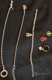  tre braccialetti e charms saldo
